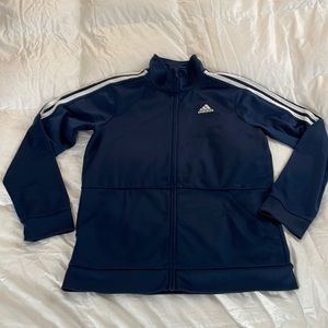 Dark blue adidas track jacket. Great condition